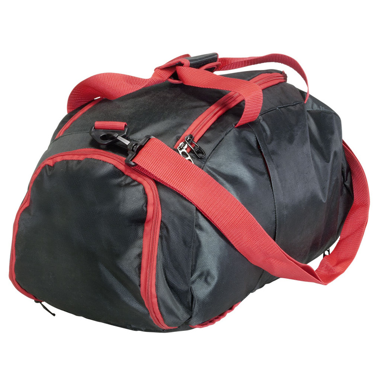 Rucksack Tasche Denver in Schwarz mit Rot für Sport und Freizeit